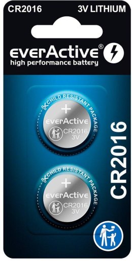 Bateria CR2016 everActive (blister 2 szt.) EVERACTIVE