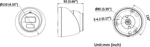 Kamera IP HIKVISION DS-2CD1363G2-LIU(2.8mm) HIKVISION