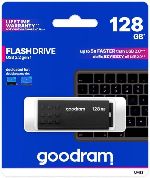 Pendrive Goodram UME3 128GB USB 3.0 Czarny GOODRAM