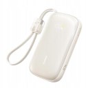 Powerbank Baseus EnerFill FC21 20000 mAh 22,5 W USB-A USB-C beżowy z odłączanym kablem Lightning BASEUS
