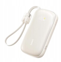 Powerbank Baseus EnerFill FC21 20000 mAh 22,5 W USB-A USB-C beżowy z odłączanym kablem Lightning BASEUS