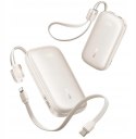 Powerbank Baseus EnerFill FC21 20000 mAh 22,5 W USB-A USB-C beżowy z odłączanym kablem Lightning BASEUS