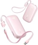 Powerbank Baseus EnerFill FC21 20000 mAh 22,5 W USB-A USB-C różowy z odłączanym kablem Lightning BASEUS