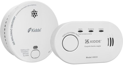Zestaw 2 czujek KIDDE czadu i dymu KIDDE
