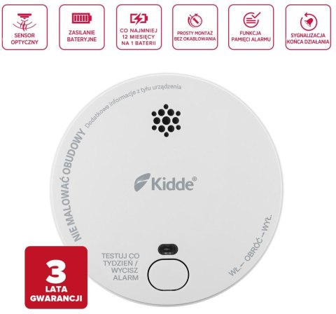 Zestaw 2 czujek KIDDE czadu i dymu KIDDE
