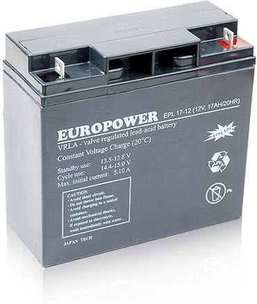 Akumulator AGM EUROPOWER serii EPL 12V 17Ah (Żywotność 15 lat) EUROPOWER