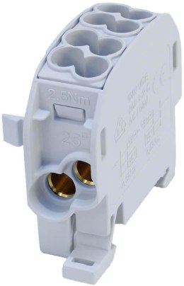 Blok rozdzielczy odgałęźny SCB 25 Al/Cu 80110 SIMBLOCK, szary 81501002 SIMET