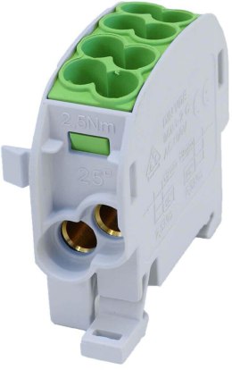 Blok rozdzielczy odgałęźny SCB 25 Al/Cu 80110 SIMBLOCK, zielony 81501005 SIMET