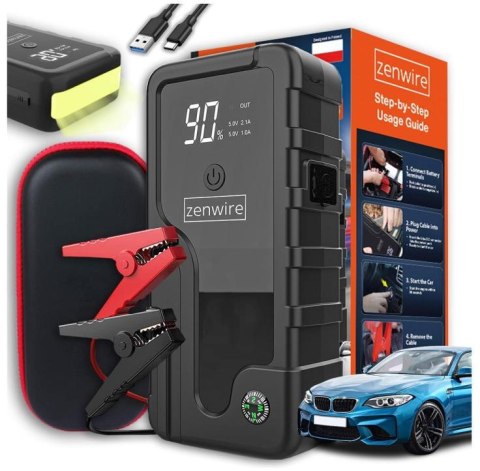 Booster Jump Starter 6400 mAh Powerbank Samochodowy Zenwire CY16 ZENWIRE