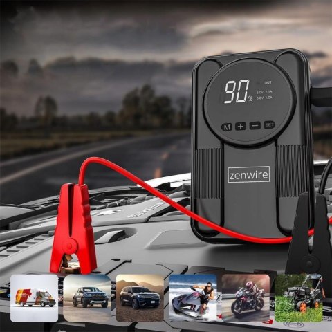 Booster Powerbank Jump Starter Kompresor Samochodowy Zenwire CYD14 ZENWIRE