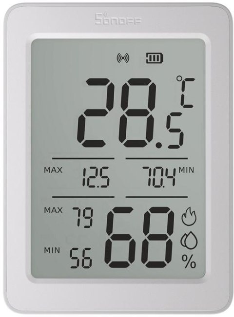 Czujnik Temperatury i Wilgotności ZigBee LCD Sonoff AirGuard TH SNZB-02DR2 SONOFF