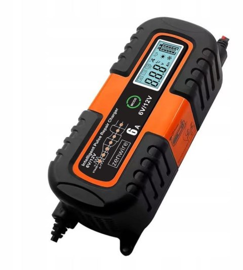 Ładowarka Prostownik Akumulatorowy Samochodowy z Funkcją Naprawy AGM 6V 12V Zenwire JMD-6S ZENWIRE