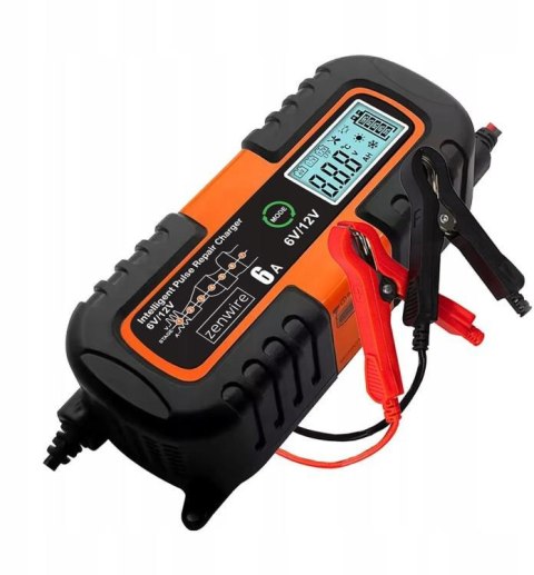 Ładowarka Prostownik Akumulatorowy Samochodowy z Funkcją Naprawy AGM 6V 12V Zenwire JMD-6S ZENWIRE