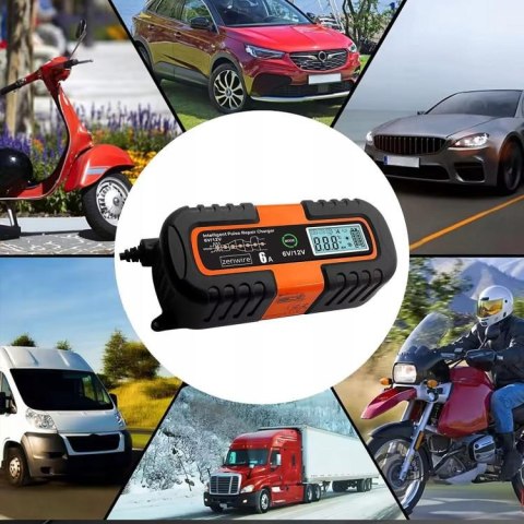 Ładowarka Prostownik Akumulatorowy Samochodowy z Funkcją Naprawy AGM 6V 12V Zenwire JMD-6S ZENWIRE