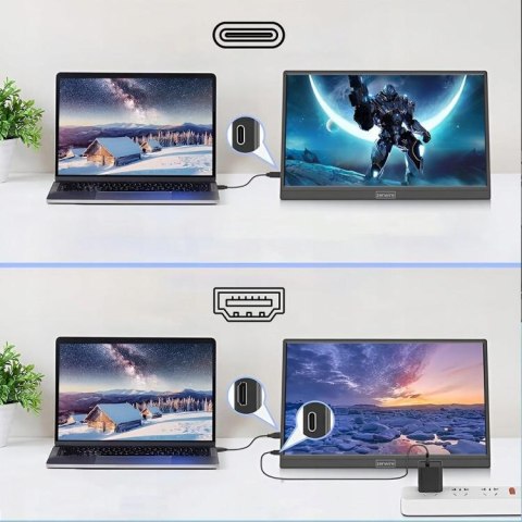 Monitor Przenośny Zenwire 15,6" Full HD 1920x1080 IPS HDR HDMI M9P ZENWIRE