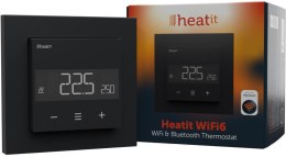 Termostat Heatit WiFi6 Black Matt Wi-Fi Thermostat 3600W 16A HEATIT