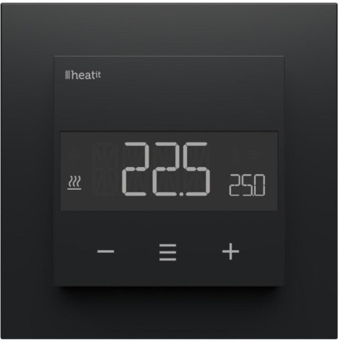 Termostat Heatit Z-TRM6 Black Matt Z-Wave Thermostat 3600W 16A 868,4 Mhz HEATIT