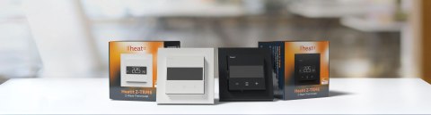 Termostat Heatit Z-TRM6 Black Matt Z-Wave Thermostat 3600W 16A 868,4 Mhz HEATIT