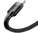 KABEL USB-A / USB-C Baseus Cafule CATKLF-AG1 50cm 3A QC 3.0 CZARNO-SZARY W NYLONOWYM OPLOCIE BASEUS