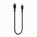KABEL USB-C / USB-C Greencell PowerFlex 30cm PD 100W czarny silikonowy GREEN CELL