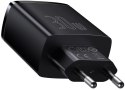 ŁADOWARKA SIECIOWA Baseus Compact Quick Charger CCXJ-E01 30W 2x USB-A 1x USB-C PD 3.0 QC 3.0 CZARNA BASEUS