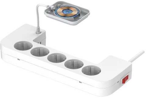 LISTWA ANTYPRZEPIĘCIOWA Z ZABEZPIECZENIEM Energizer 5x SCHUKO 2x USB-A 1x USB-C 2500W 10A KABEL 2M ENERGIZER