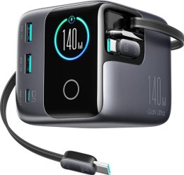 Ładowarka biurkowa Joyroom Podix Jr-TRD01 GaN 140 W 1x USB-C 2x USB-A + zwijane kable 2x USB-C JOYROOM