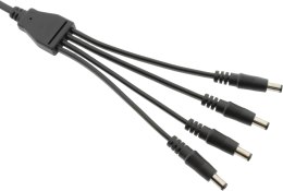 Splitter DC ESPE 1x4 gniazdo DC 2,1/5,5 / 4 x wtyk prosty DC 2,1/5,5 ESPE