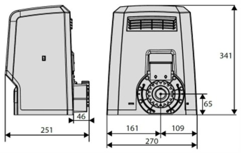 Zestaw BFT ARES ULTRA BT B1000 KIT INT do 1000kg bram przesuwnych BFT