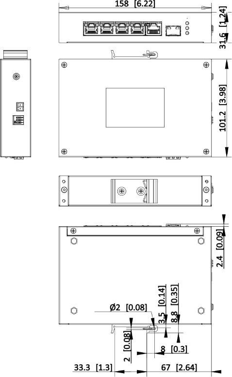 Hikvision DS-3T0306HP/No Power unit HIKVISION