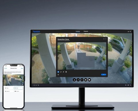 Kamera IP Reolink P330 8Mpix POE P2P IR 30m czarna REOLINK