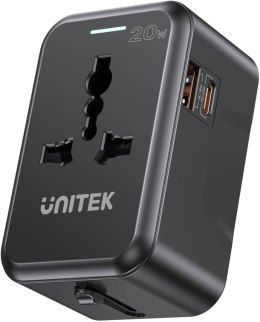 Unitek Ładowarka podróżna EU/US/UK/AUS PD 20W UNITEK