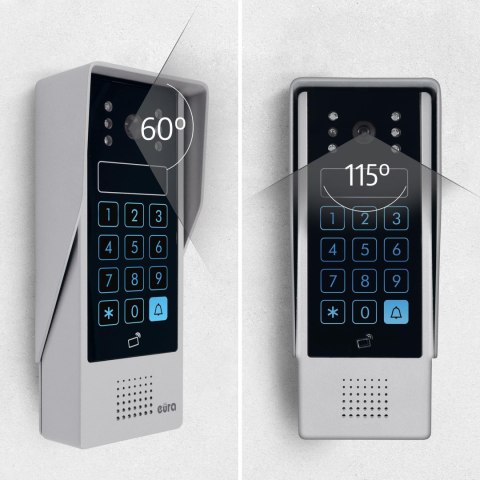 WIDEODOMOFON EURA VDP-90A3 DELTA + czarny monitor TUYA EURA