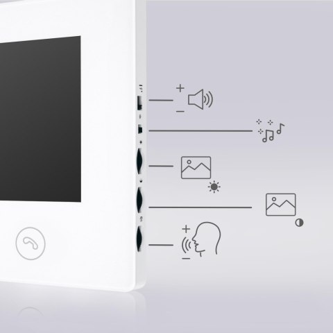 WIDEODOMOFON EURA VDP-90A3 DELTA + czarny monitor TUYA EURA