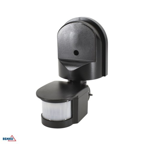 Czujnik ruchu PIR 1200W 180* czarny BEMKO