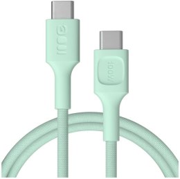 KABEL USB-C / USB-C Greencell PowerStream 120cm PD 100W zielony w oplocie GREEN CELL