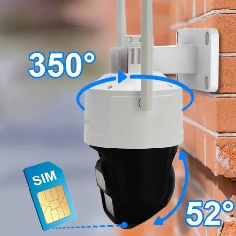 Kamera IP ORLLO Z17 Ultra 4K zewnętrzna obrotowa GSM na kartę SIM 8MPx ORLLO