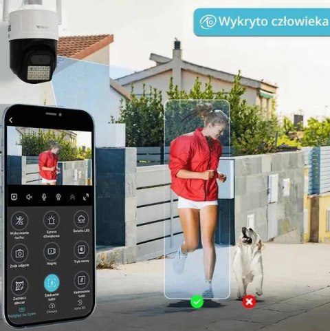 Kamera IP ORLLO Z17 Ultra 4K zewnętrzna obrotowa GSM na kartę SIM 8MPx ORLLO