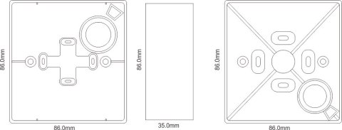 Obudowa BK-2 SCOT do montażu natynkowego przycisków SCOT BT-2, BT-2D, BT-2N SCOT