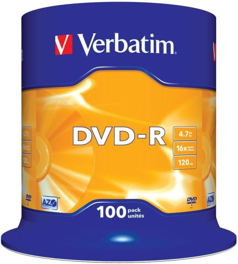 Płyty DVD-R Verbatim AZO (100szt) VERBATIM
