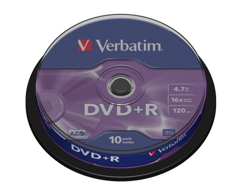 Płyty DVD+R Verbatim AZO (10szt) VERBATIM