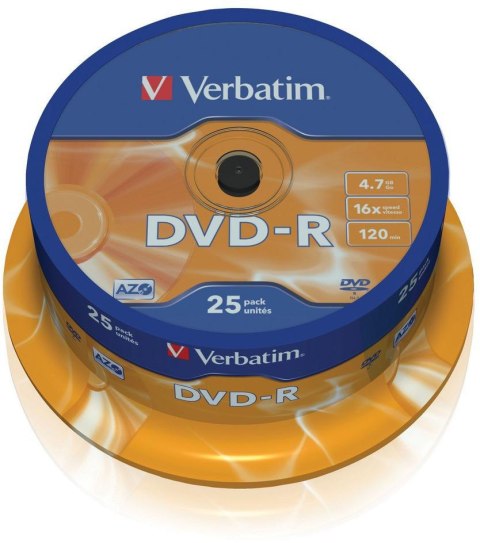 Płyty DVD-R Verbatim AZO (25szt) VERBATIM