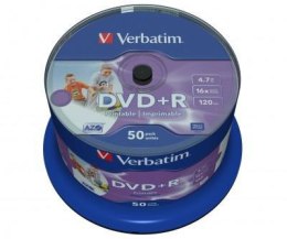 Płyty DVD+R Verbatim AZO Printable (50szt) VERBATIM