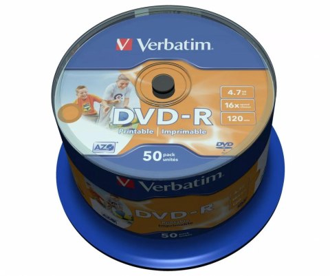 Płyty DVD-R Verbatim AZO Printable (50szt) VERBATIM