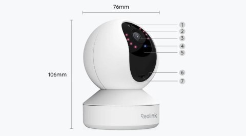 Kamera IP Reolink E Series E330 Biała 5MP Wi-Fi REOLINK