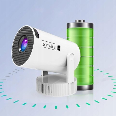 Mini Projektor Android Wifi Rzutnik Full HD Bluetooth z Baterią Zenwire K400 ZENWIRE