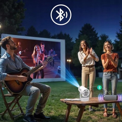 Mini Projektor Android Wifi Rzutnik Full HD Bluetooth z Baterią Zenwire K400 ZENWIRE