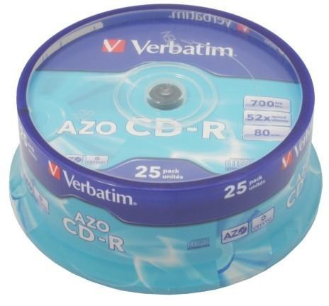 Płyta CD-R Verbatim Spin AZO cake (25szt) VERBATIM
