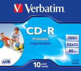 Płyty CD-R Verbatim Data Life Plus JC (10szt) VERBATIM