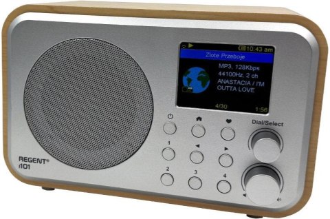 Radio internetowe Ferguson Regent i101 | DAB+ | FM RDS / Akumulator 2000 mAh (Jasne Drewno) FERGUSON